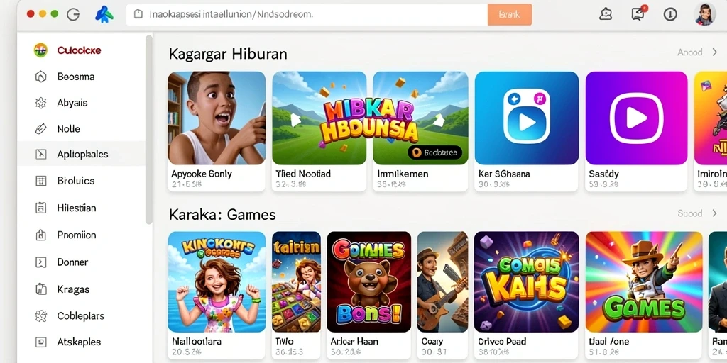 sekolahtoto - Menu permainan yang beragam dan mudah diakses.